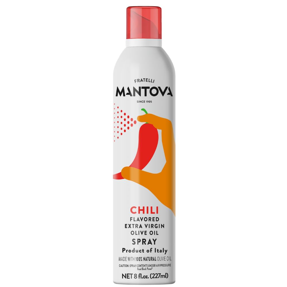 Amazon.com : Mantova Extra Virgin Olive Oil Spray Chili Flavored 8
