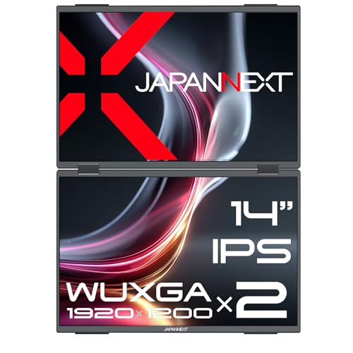 Amazon.co.jp: JAPANNEXT 14インチ IPSパネルx2搭載 WUXGA(1920x1200
