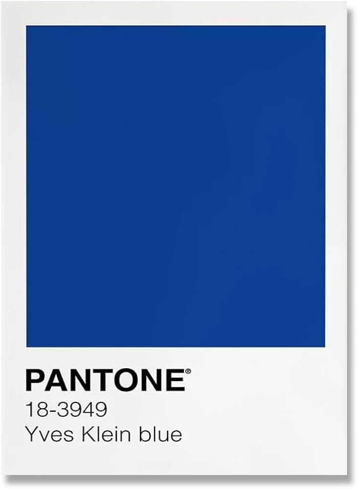 Amazon.co.jp: 有名なイヴ・クラインポスター美的青展キャンバス