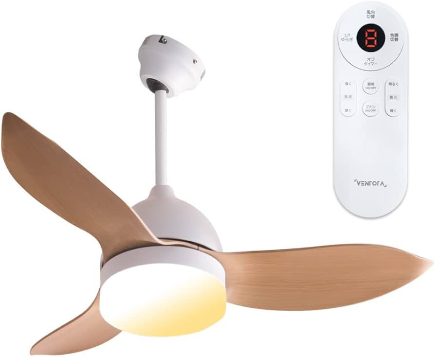 Amazon.co.jp: VENTOTA シーリングファンライト リモコン付き DC