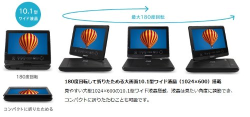 Amazon | GREEN HOUSE ポータブルBDプレーヤー GH-PBD10AT-BK