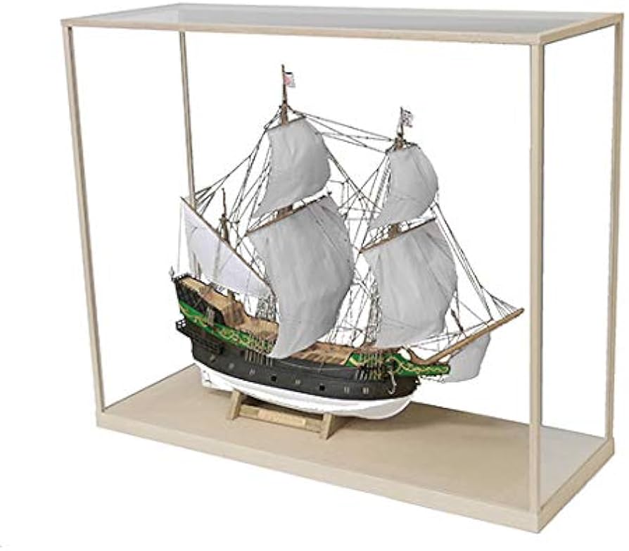 Amazon | 木製帆船模型ケース（16）フレーム＋アクリル板（1/80サン