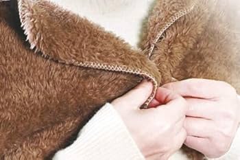 Amazon｜[ハック] フリースポンチョ 3682 ブラウン ワンサイズ｜着る