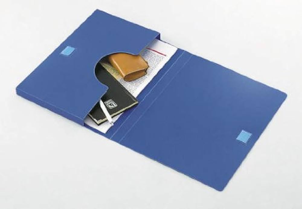 Amazon | ライオン事務器 ハンドファイル A4 背幅20mm HF-861 青 128