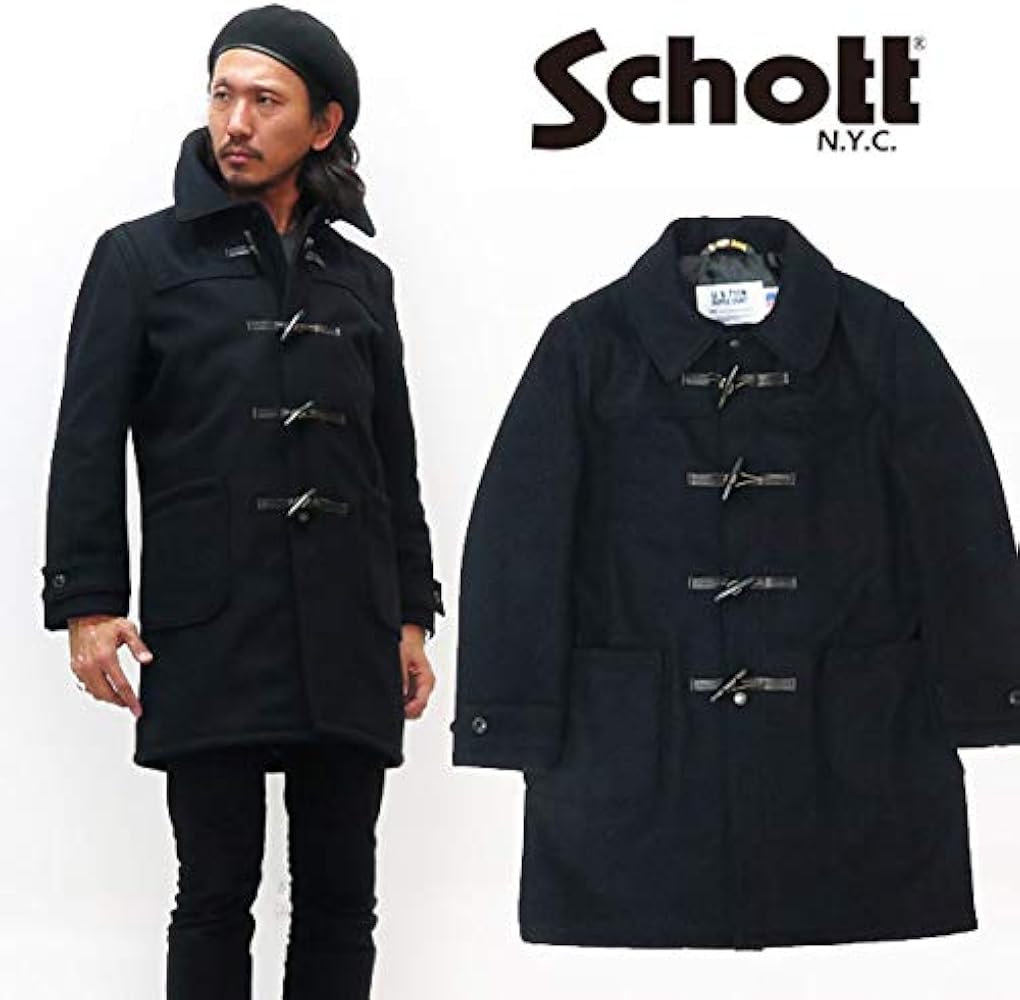 Amazon | (ショット)Schott フードレス シングル ダッフルコート 735US
