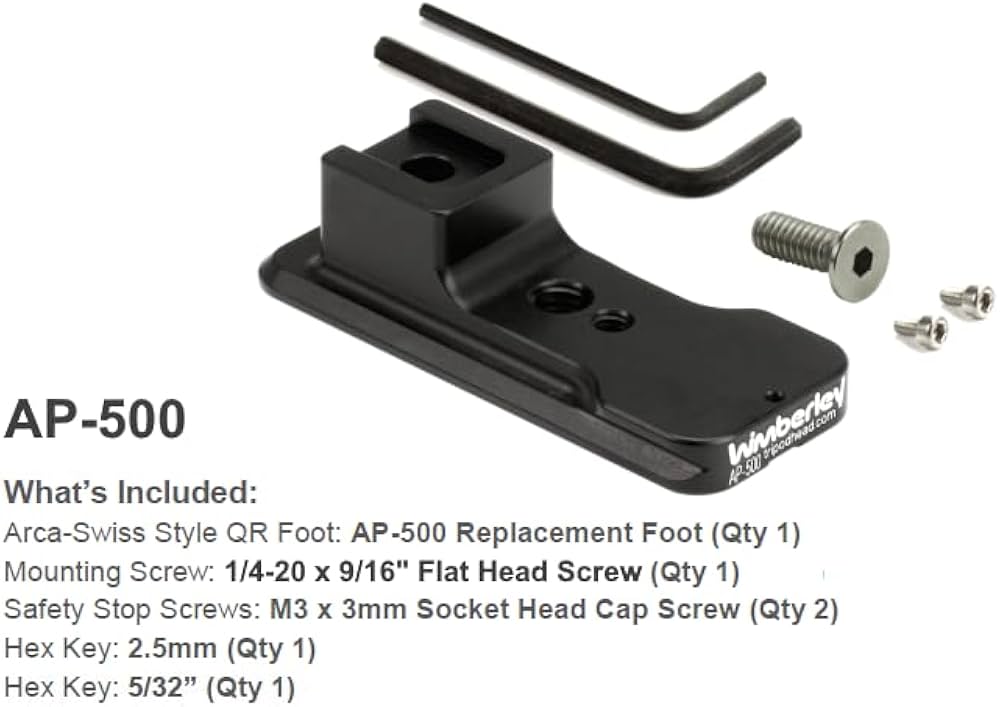 Amazon | WIMBERLEY AP-500 交換用レンズフット Nikon 500 f5.6 PF VR