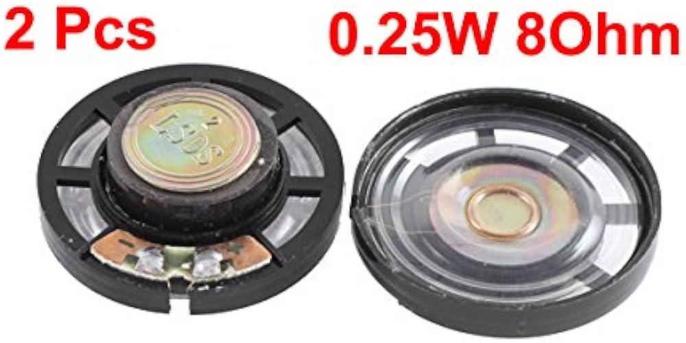Amazon.co.jp: uxcell マグネットスピーカー 0.25W 8 Ohm 29mm径 磁気