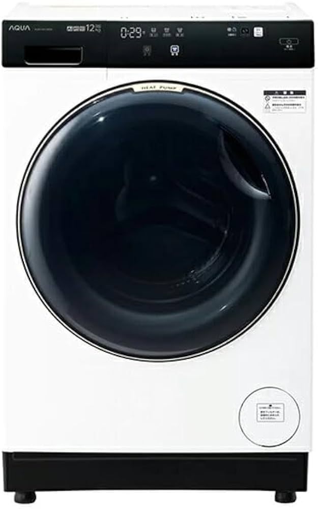 Amazon.co.jp: AQUA AQW-DX12R-L-W ホワイト まっ直ぐドラム2.0