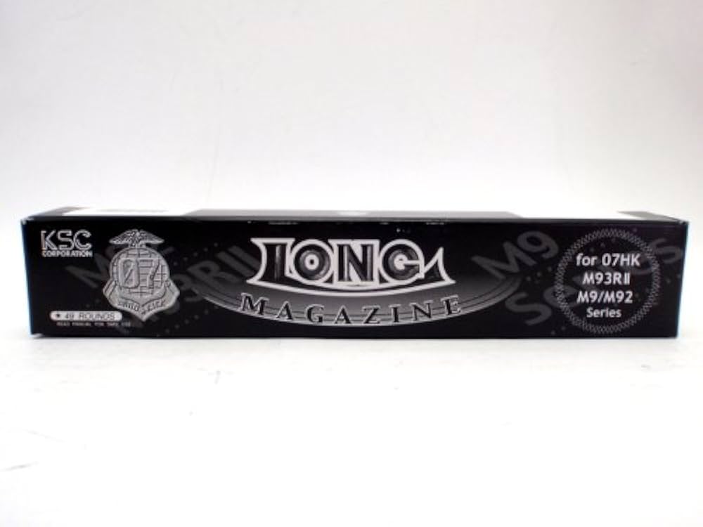 Amazon.co.jp: KSC M93R 2 ガスガン 49連 スペア ロングマガジン 07