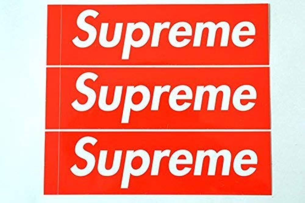 Amazon.co.jp: Supreme 3-Piece Classic SUPREME Sticker Box Logo