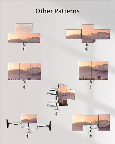 ergounion - PCモニターアーム トリプル 液晶ディスプレイアーム