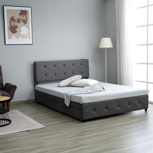 ダブルファブリックベッド｜コンセント付き！おしゃれで人気のおすすめ