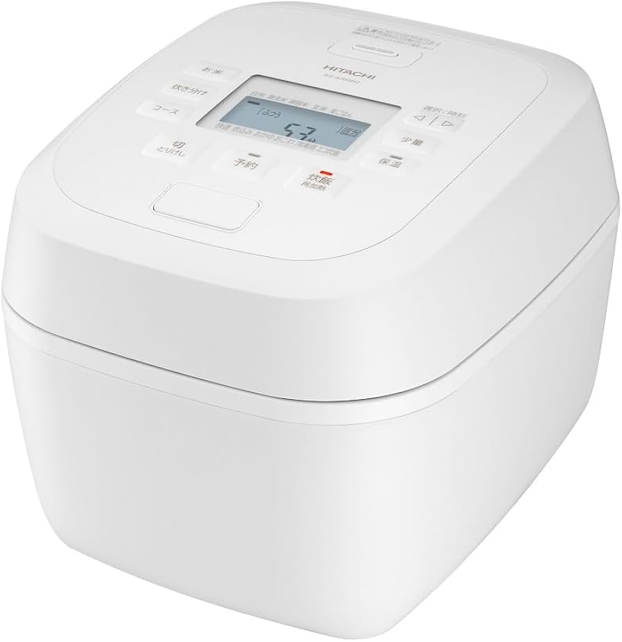 Amazon | 日立 炊飯器 5.5合 圧力IH RZ-A100HJ W フロストホワイト