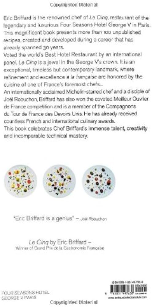 Le Cinq: Briffard, Chef Éric, Masui, Chihiro, Haughton, Richard