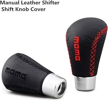 Amazon.co.jp: シフトノブ 5速 MT 赤 ユニバーサル PUレザーMOMO