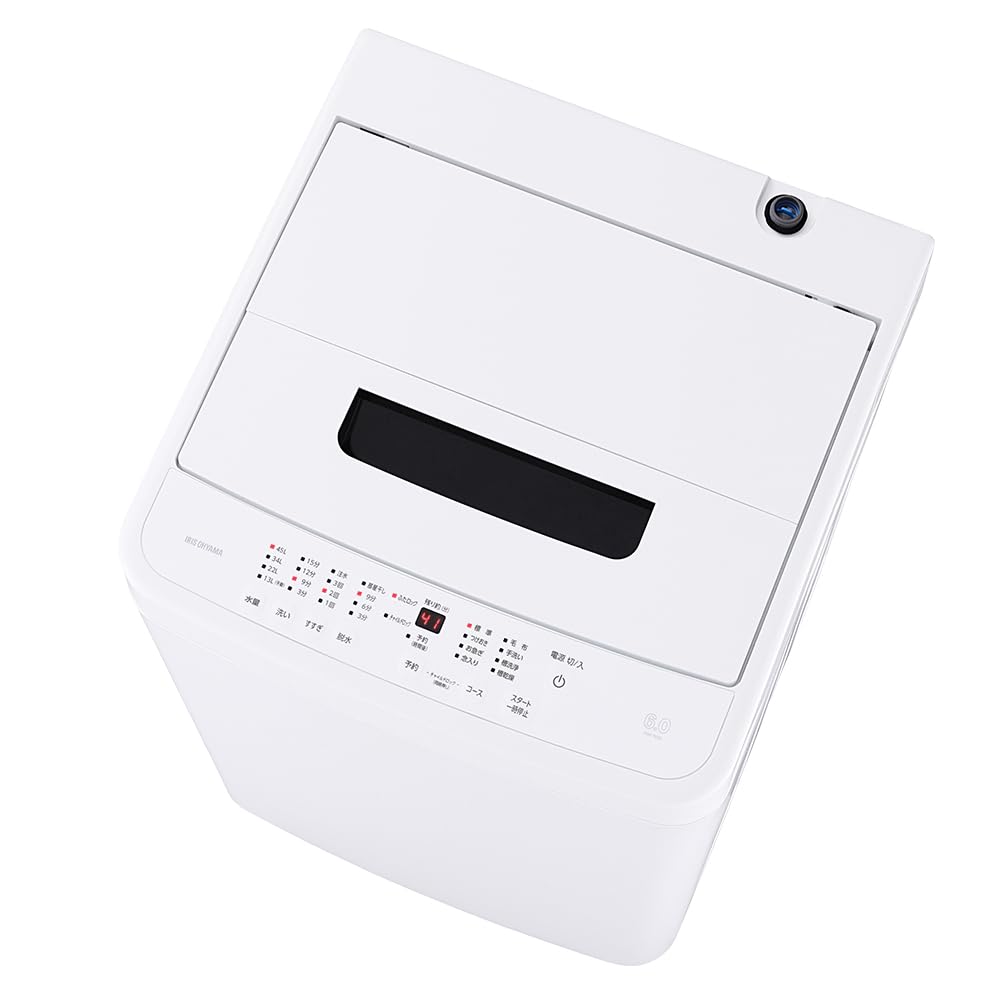 Amazon | アイリスオーヤマ 洗濯機 6.0kg ホワイト IAW-T606-W ガチ