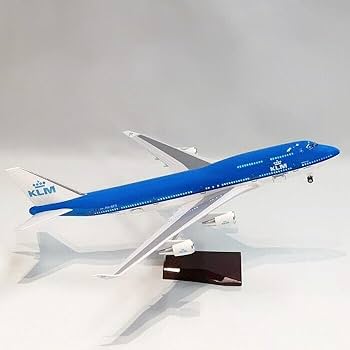 Amazon | 模型飛行機 KLM オランダ航空 B747 LED 1/150 コレクション