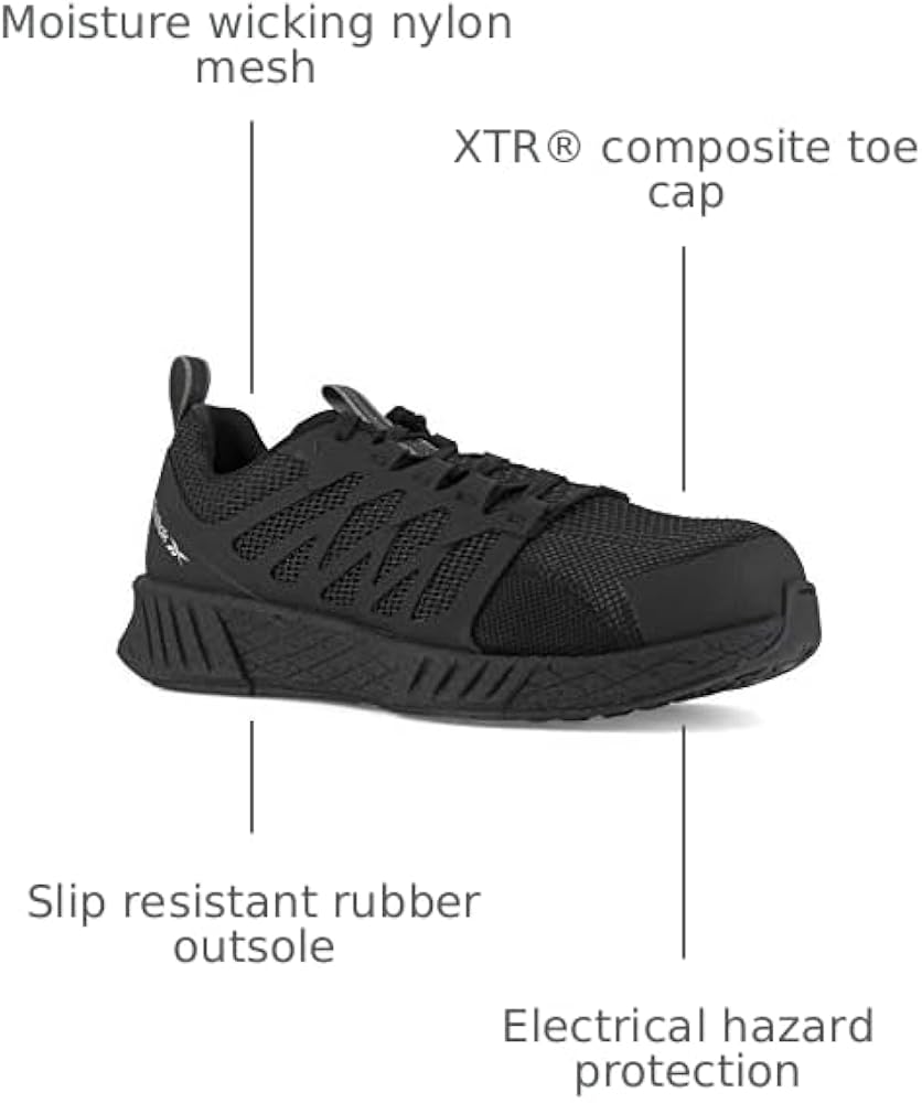 Amazon.com: Reebok Work Mens Fusion Flexweave Slip Resistant