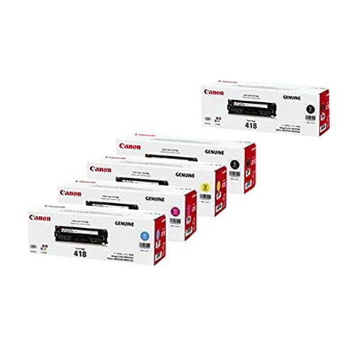 Amazon | キャノン:カートリッジ418トナー(黒2本・青・赤・黄4色):純正