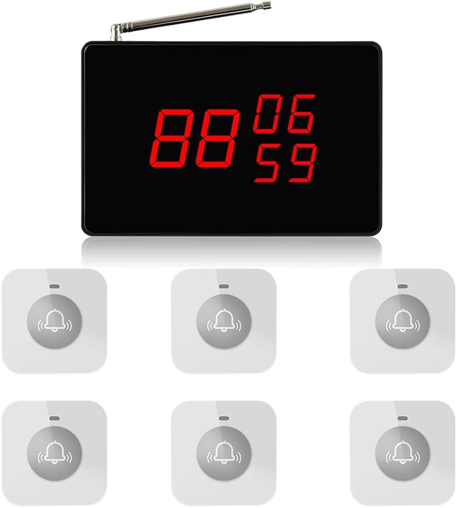 Amazon.co.jp: ALIBELL 呼び出しベル 飲食店 呼び鈴 ワイヤレス 飲食店