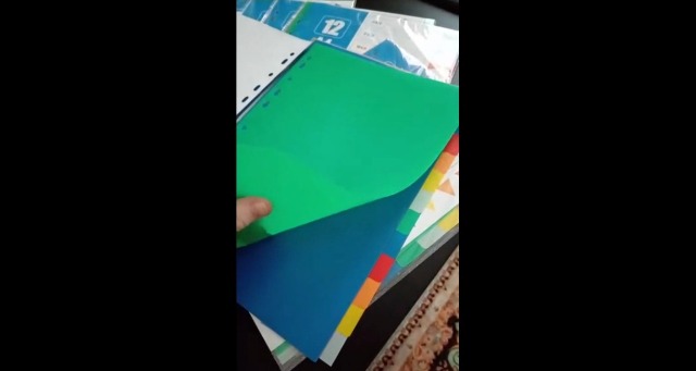 Amazon | インデックス A4 サイズ 6色1-12 60枚セット 11穴