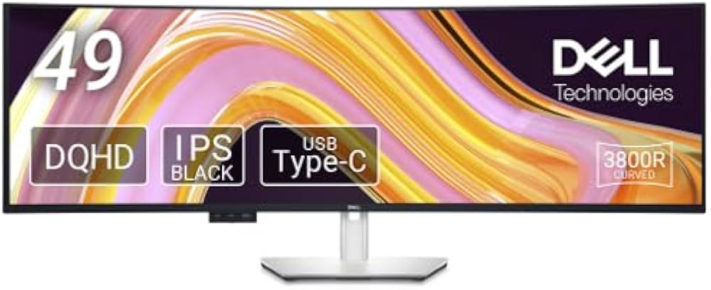 Amazon.co.jp: Dell U4924DW 49インチ 曲面 USB-C ハブ モニター 5120