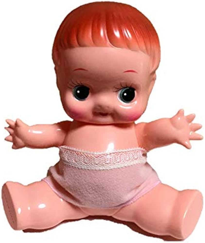 Amazon.co.jp: デコちゃん 人形 昭和レトロ ソフビ 首手足稼働 日本製