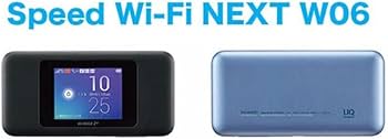 Amazon.co.jp: Speed Wi-Fi NEXT W06 HWD37SKA Black x Blue : Computers