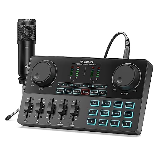 Amazon | Donner オーディオインターフェース マイクセット ブラック