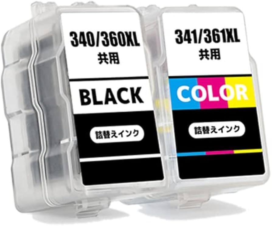 Amazon.co.jp: Canon BC-360 BC-361 Black + Color Set Printer Ink