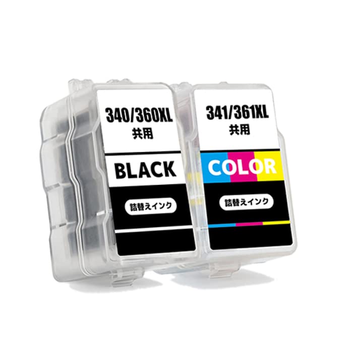 Amazon.co.jp: キャノン BC-340 BC-341 ブラック＋カラーセット