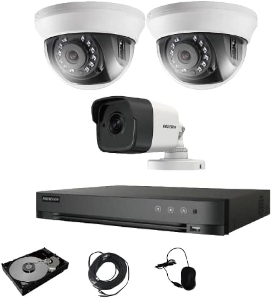 Amazon.co.jp: HIKVISION (ハイクビジョン) 500万画素 防犯カメラ 3台