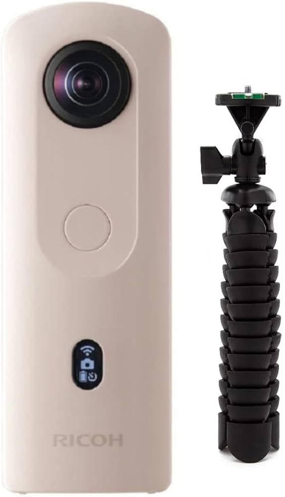 Amazon | Ricoh Theta SC2 360度 4K 球面VRカメラ (ベージュ) バンドル