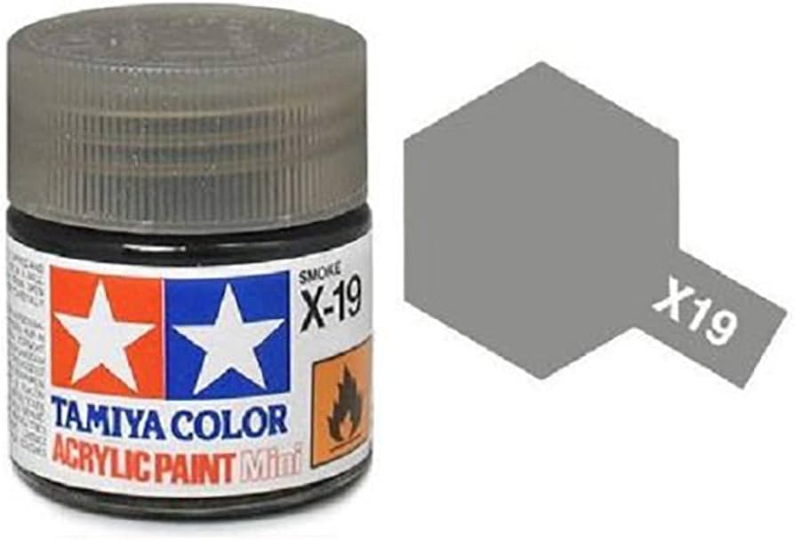 Amazon.com: Tamiya Models X-19 Mini Acrylic Paint, Smoke : Arts