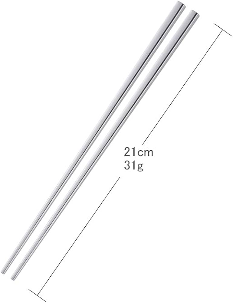 Amazon | 箸 ステンレス箸 韓国箸 5膳セット 18-8ステンレス製 21cm