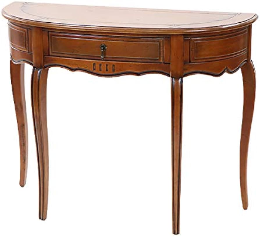 Amazon｜アンティーク調 コンソールテーブル ハーフムーン 半円