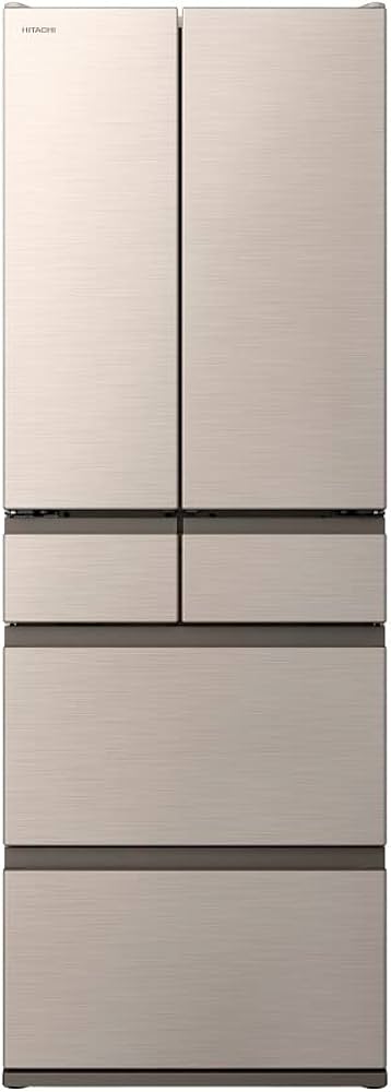 Amazon | 日立 冷蔵庫 幅65cm 485L ライトゴールド R-HWC49T N 6ドア