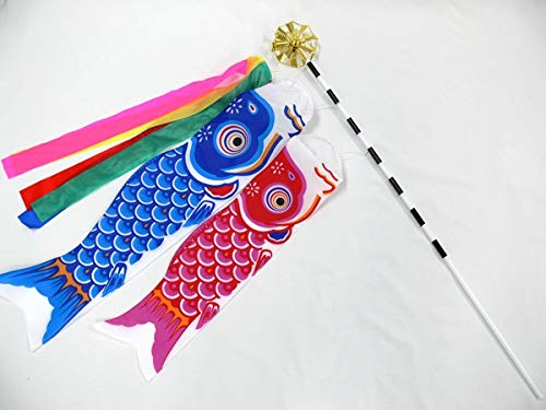 Amazon.co.jp: 【こいのぼり】80cmミニこいのぼり3点（吹き流し矢車