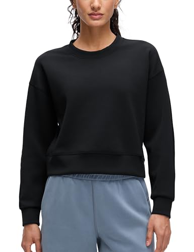 CRZ YOGA SoftAura Pullover Sweatshirt for Women - Crewneck Workout