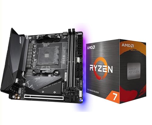 Ryzen 7 5700X3D + B550I AORUS PRO AX セット Placa Mãe Gigabyte