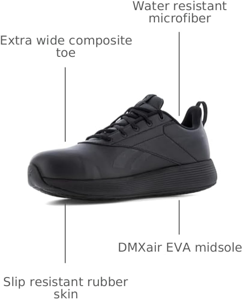 Amazon.com: Reebok Work Men's DMXair Comfort+ Work Black Composite