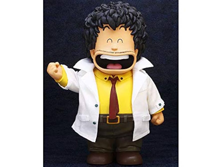 Dr.スランプ アラレちゃん 則巻千兵衛 本体 白衣 ソフビ 29cm ポピー