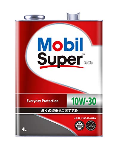Amazon | Mobil エンジンオイル スーパー1000 10W-30 SP GF-6A 4L 鉱物