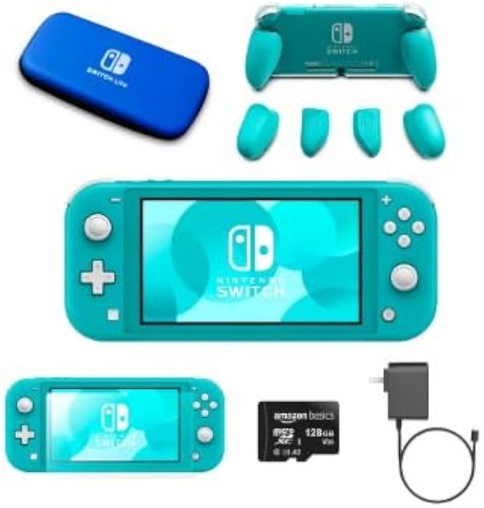 Amazon.com: Nintendo Switch Lite Premium Bundle (Turquoise