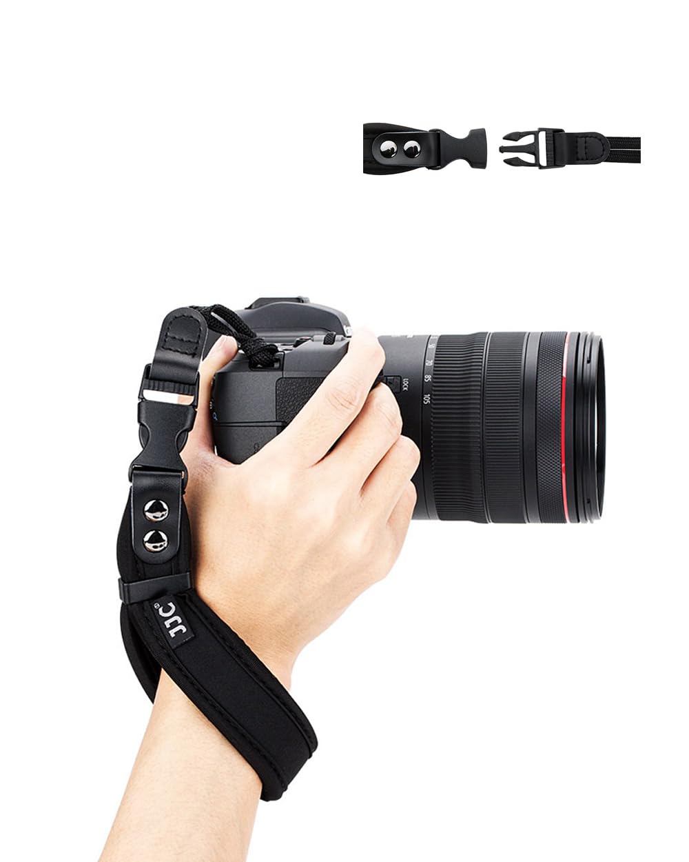 Amazon | [JJC] ソフトカメラハンドストラップ リストストラップ