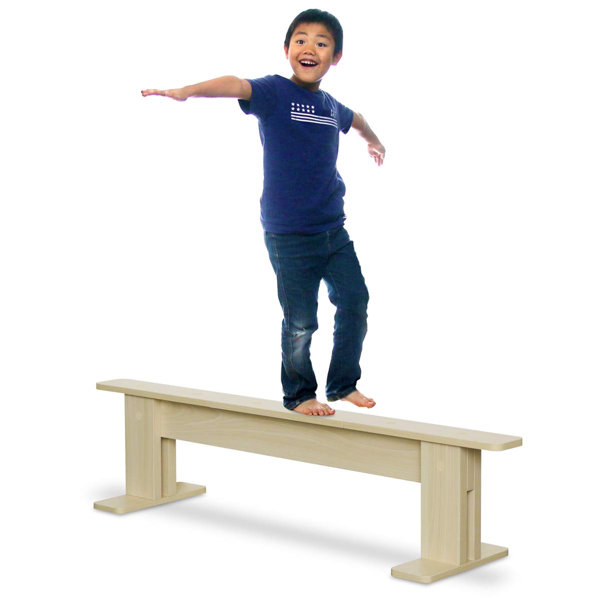 Amazon.co.jp: RiZKiZ 子供用平均台 【ビーチ】 120cm バランス感覚を