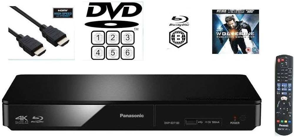 Panasonic DMP-BDT180EB MULTIREGION DVD player with Smart Network