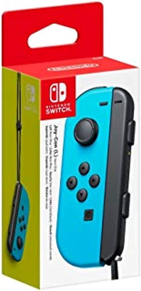 Nintendo Official Switch Joy-Con Controller Left - Neon Blue