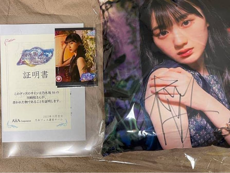 乃木坂46 川崎桜 サイン入りチェキ&メモリアルビーブック 乃木坂46