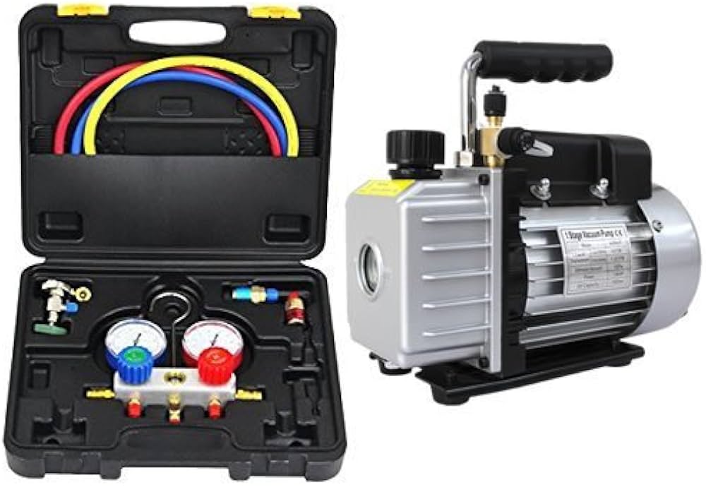 Amazon | WEIMALL エアコン ガスチャージ マニホールドゲージ ＆ 真空